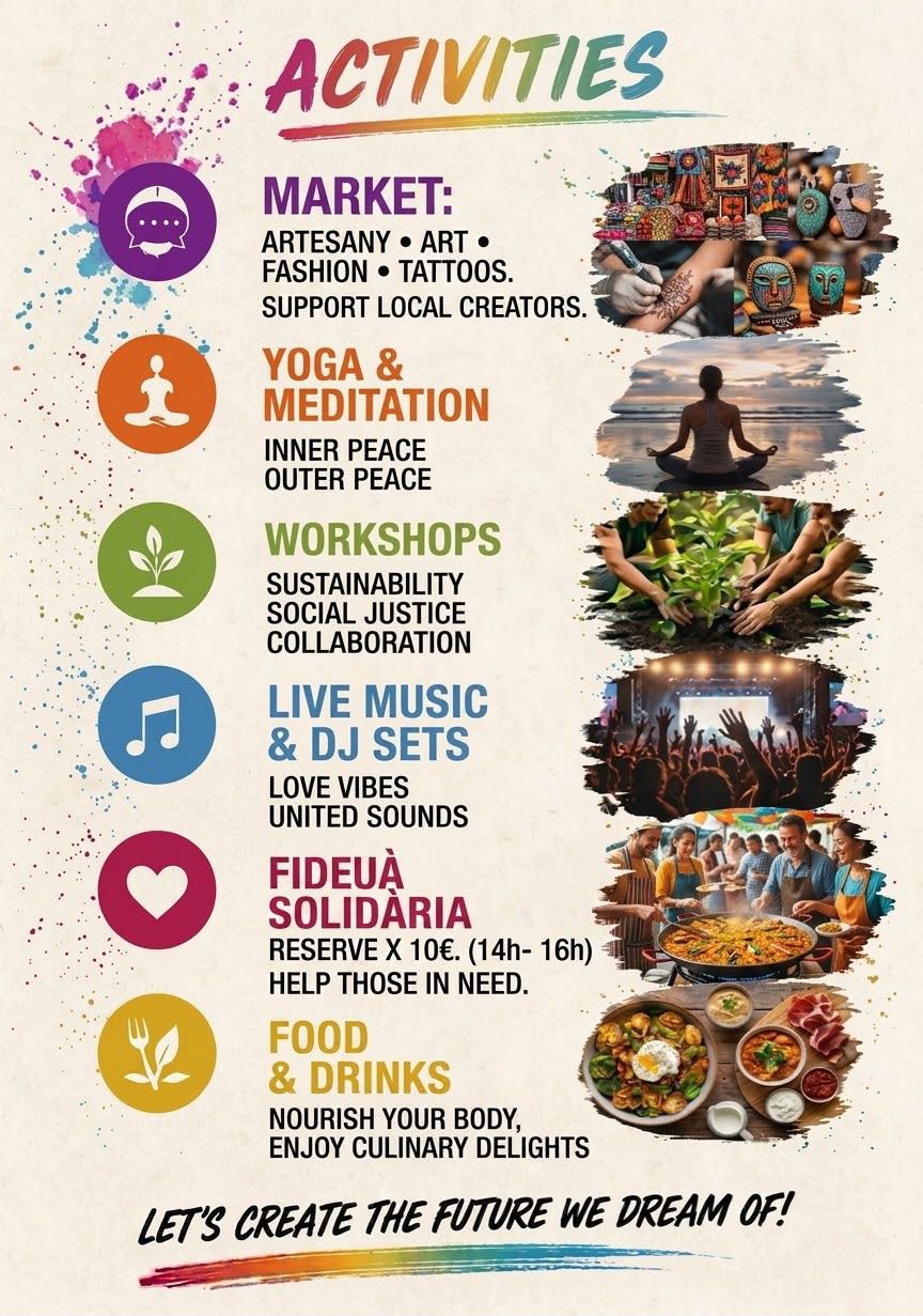 Event activities poster, English version