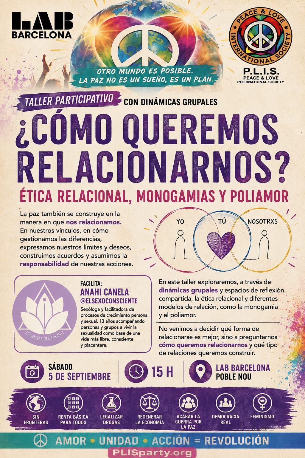 Cartel del taller ¿Cómo queremos relacionarnos?